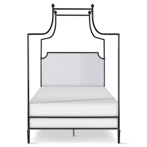 Upholstered Canopy Bed 43856 | Metal canopy bed with upholstered Olivia headboard panel-Canopy Bed-Jack and Jill Boutique