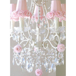 Adele Antique White 5-Light Chandelier-Chandeliers-Jack and Jill Boutique