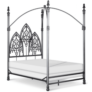 Corsican Iron Canopy Bed 5517 | Gothic Canopy Bed-Canopy Bed-Jack and Jill Boutique