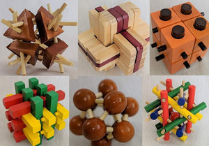 20-in-One Brain Teaser Wooden Puzzle Set for Toddlers to Adults-Wood Puzzle-Jack and Jill Boutique