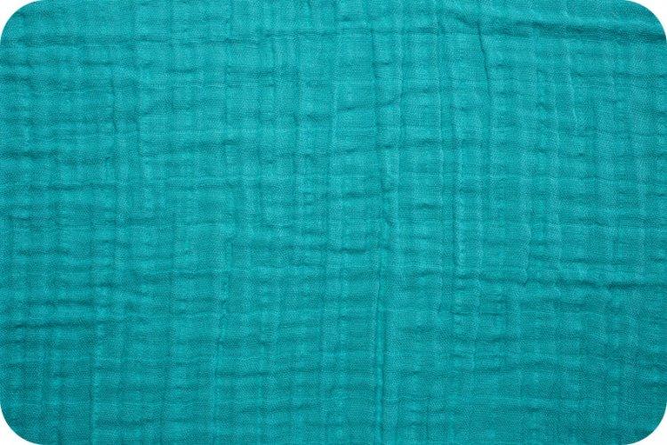 Solid Embrace Teal | Double Gauze Cotton-Fabric-Jack and Jill Boutique