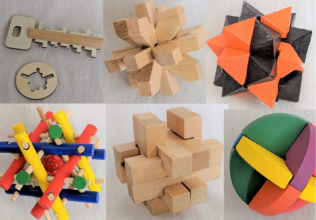 20-in-One Brain Teaser Wooden Puzzle Set for Toddlers to Adults-Wood Puzzle-Jack and Jill Boutique