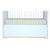 Flat White Denim Pom Pom Crib Skirt (Mustard)-Crib Skirt-Jack and Jill Boutique