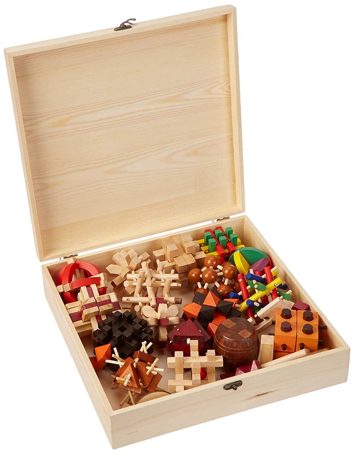 20-in-One Brain Teaser Wooden Puzzle Set for Toddlers to Adults-Wood Puzzle-Jack and Jill Boutique