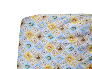 Born Wild in Blue Patchwork Crib Sheet or Changing pad cover-Crib Sheets-Jack and Jill Boutique