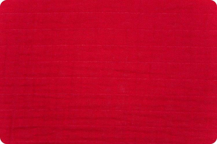 Solid Embrace® Ruby Red | Double Gauze Cotton-Fabric-Jack and Jill Boutique