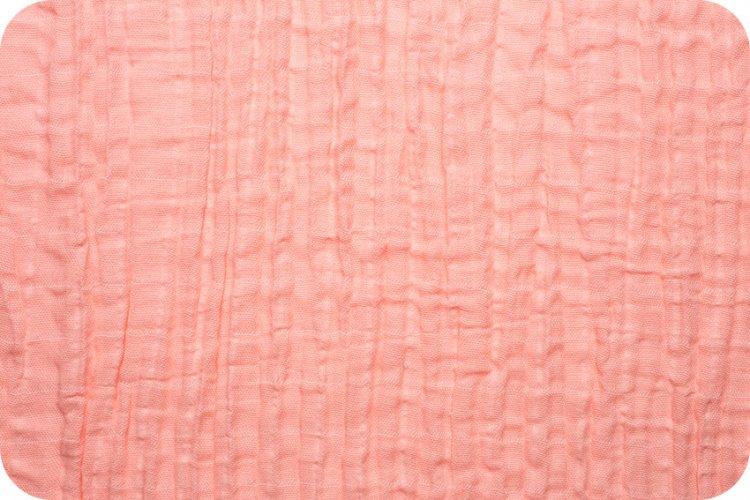Solid Embrace Coral | Double Gauze Cotton-Fabric-Jack and Jill Boutique