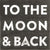 ART PRINT - To the Moon and Back in black background-Art Print-1 x 1 Ft-Gallery Wrap-Jack and Jill Boutique