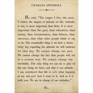Charles Swindoll - Book Collection Art Print-Art Print-17" x 25"-Cream-Gallery Wrap-Jack and Jill Boutique