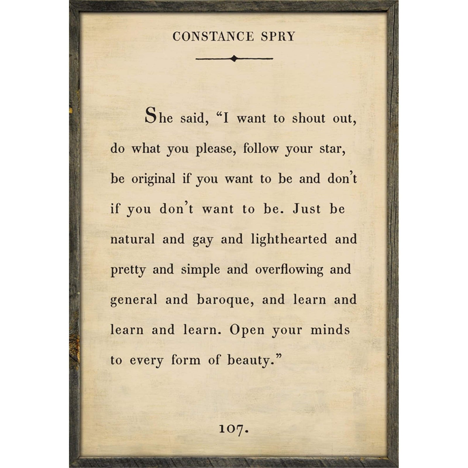 Constance Spry - Book Collection Art Print-Art Print-17" x 25"-Cream-Grey Wood Frame-Jack and Jill Boutique