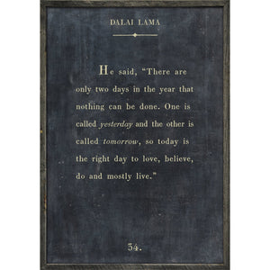 Dalai Lama - Book Collection Art Print-Art Print-17" x 25"-Charcoal-Grey Wood Frame-Jack and Jill Boutique