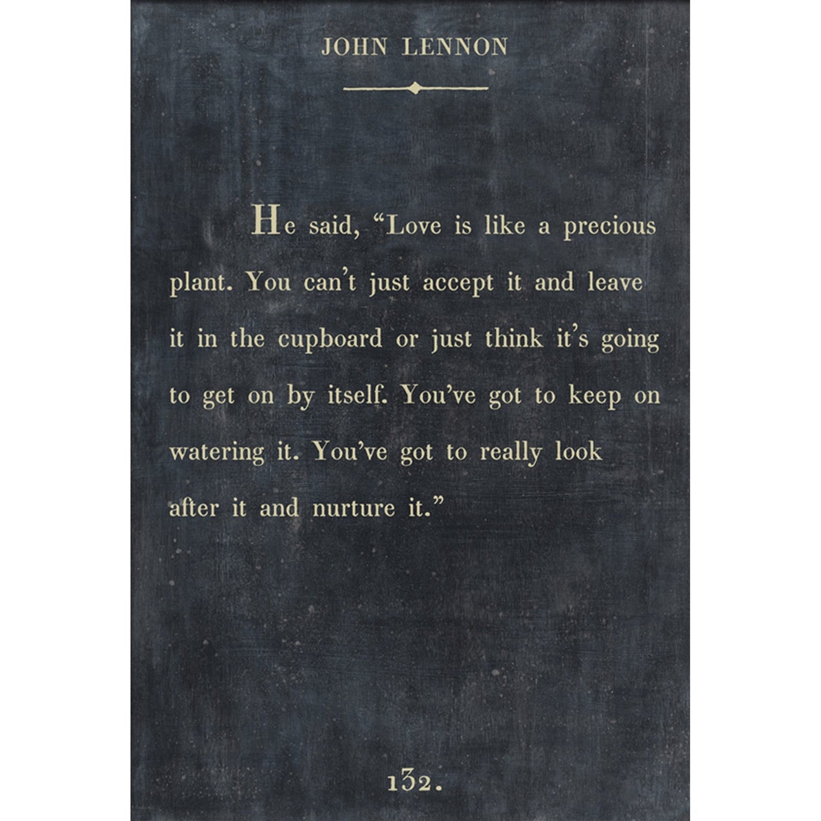 John Lennon - Book Collection Art Print-Art Print-17" x 25"-Charcoal-Gallery Wrap-Jack and Jill Boutique