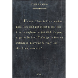 John Lennon - Book Collection Art Print-Art Print-17" x 25"-Charcoal-Gallery Wrap-Jack and Jill Boutique