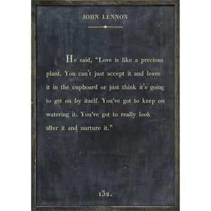 John Lennon - Book Collection Art Print-Art Print-17" x 25"-Charcoal-Grey Wood Frame-Jack and Jill Boutique