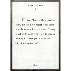 John Lennon - Book Collection Art Print-Art Print-17" x 25"-White-Grey Wood Frame-Jack and Jill Boutique