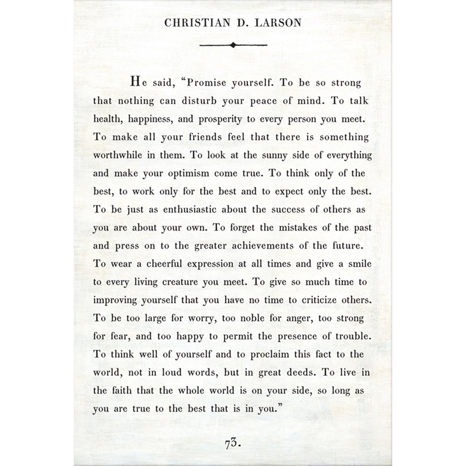 Christian Larson - Book Collection Art Print-Art Print-17" x 25"-White-Gallery Wrap-Jack and Jill Boutique