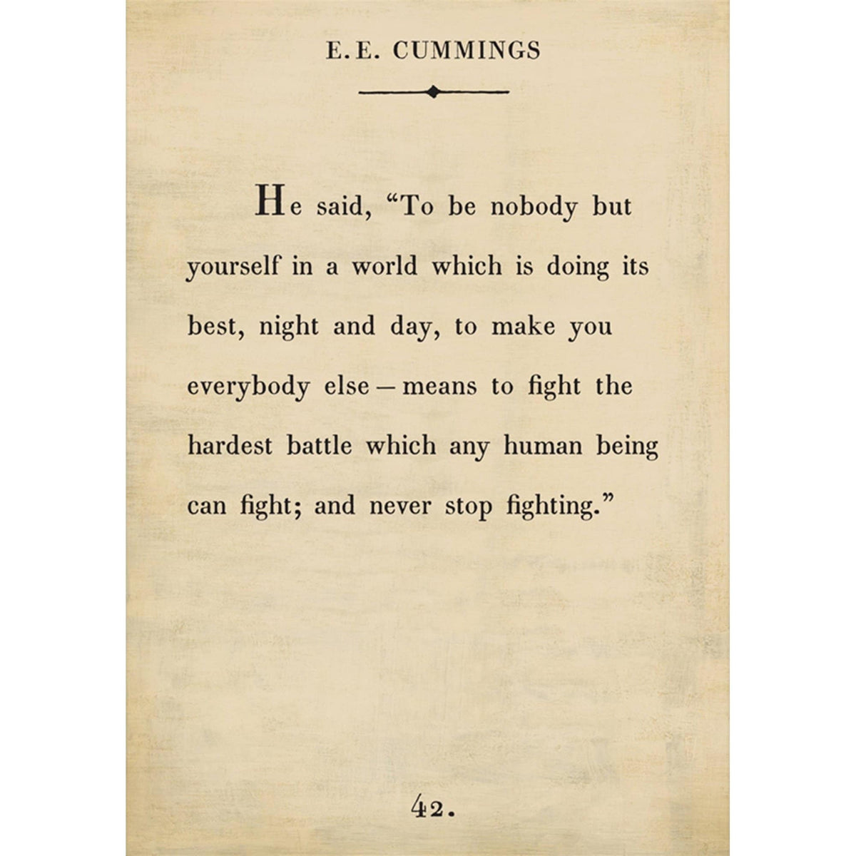 E. E. Cummings - Book Collection Art Print-Art Print-Jack and Jill Boutique