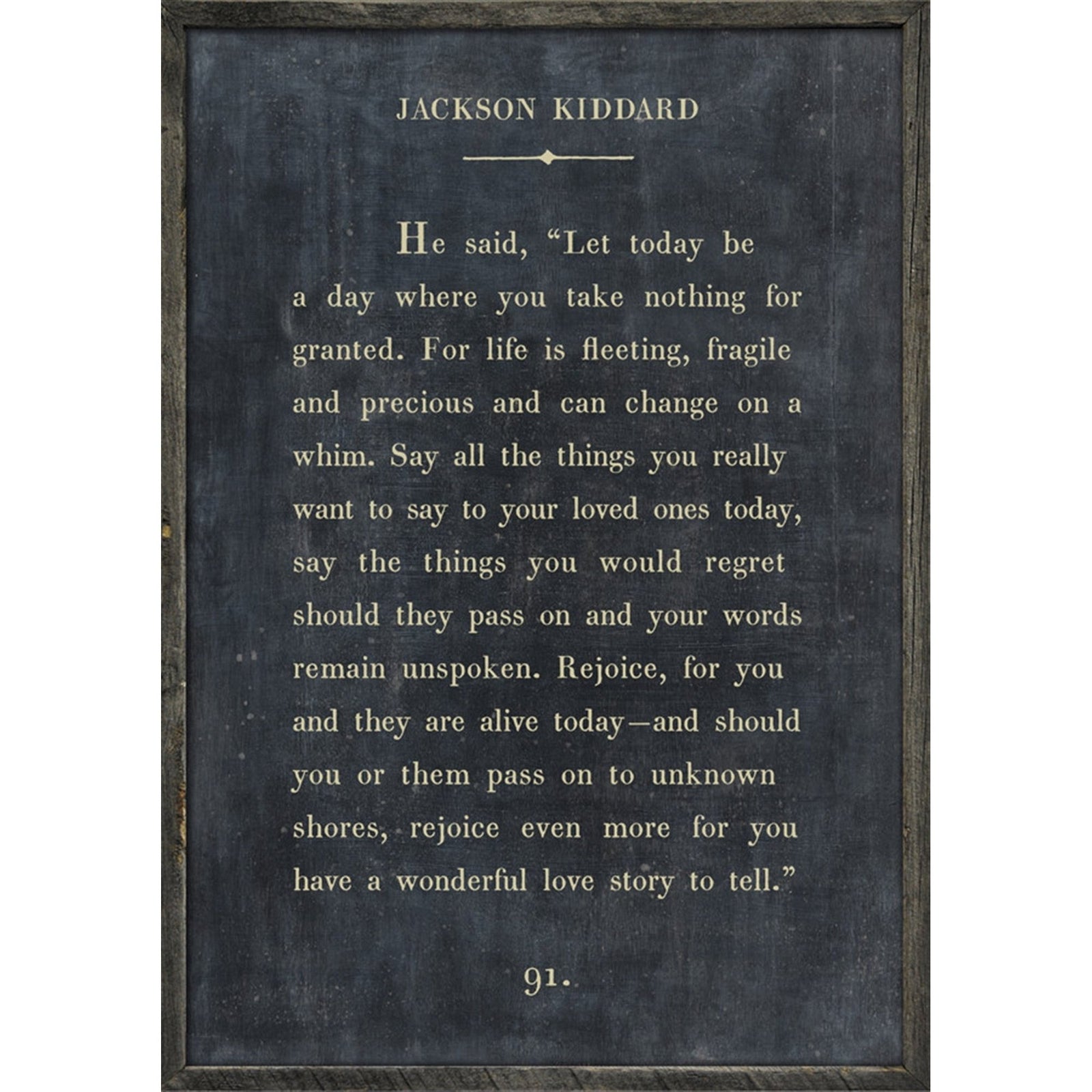 Jackson Kiddard - Book Collection Art Print-Art Print-17" x 25"-Charcoal-Grey Wood Frame-Jack and Jill Boutique