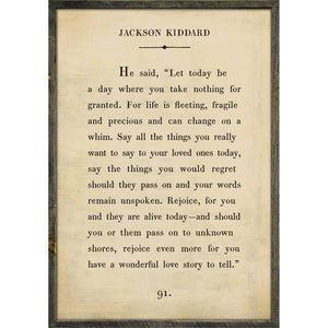 Jackson Kiddard - Book Collection Art Print-Art Print-17" x 25"-Cream-Grey Wood Frame-Jack and Jill Boutique