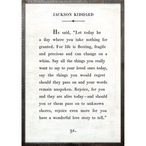 Jackson Kiddard - Book Collection Art Print-Art Print-17" x 25"-White-Grey Wood Frame-Jack and Jill Boutique