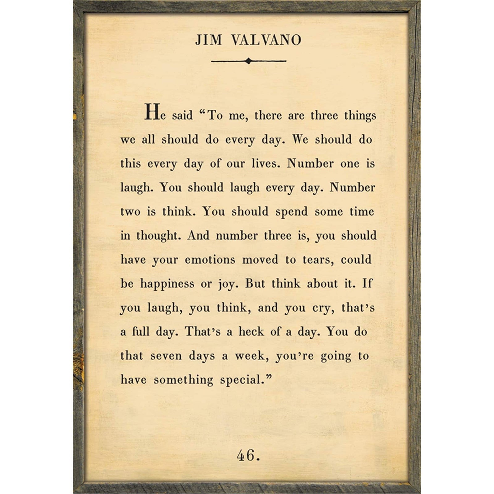 Jim Valvano - Book Collection Art Print-Art Print-17" x 25"-Cream-Grey Wood Frame-Jack and Jill Boutique