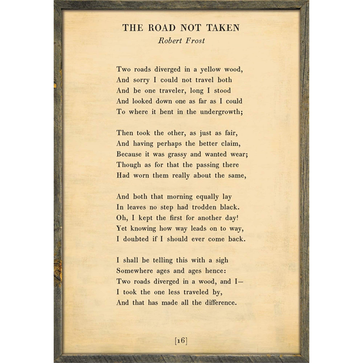 The Road Not Taken - Poetry Collection Art Print-Art Print-Jack and Jill Boutique