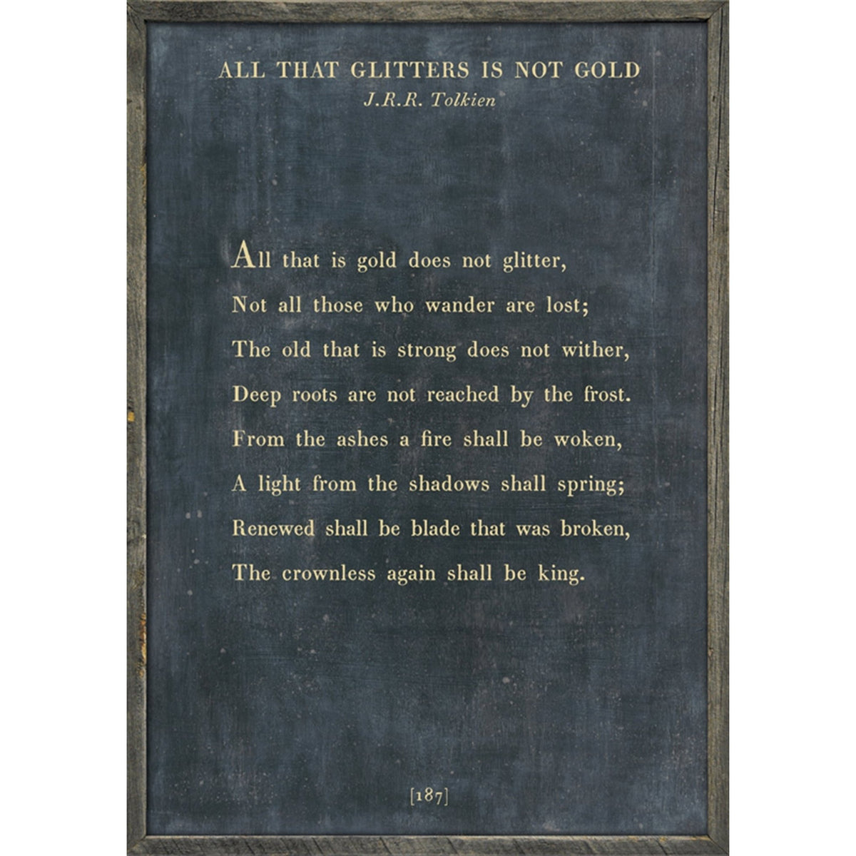 All that is gold does not glitter - Poetry Collection Art Print-Art Print-Jack and Jill Boutique
