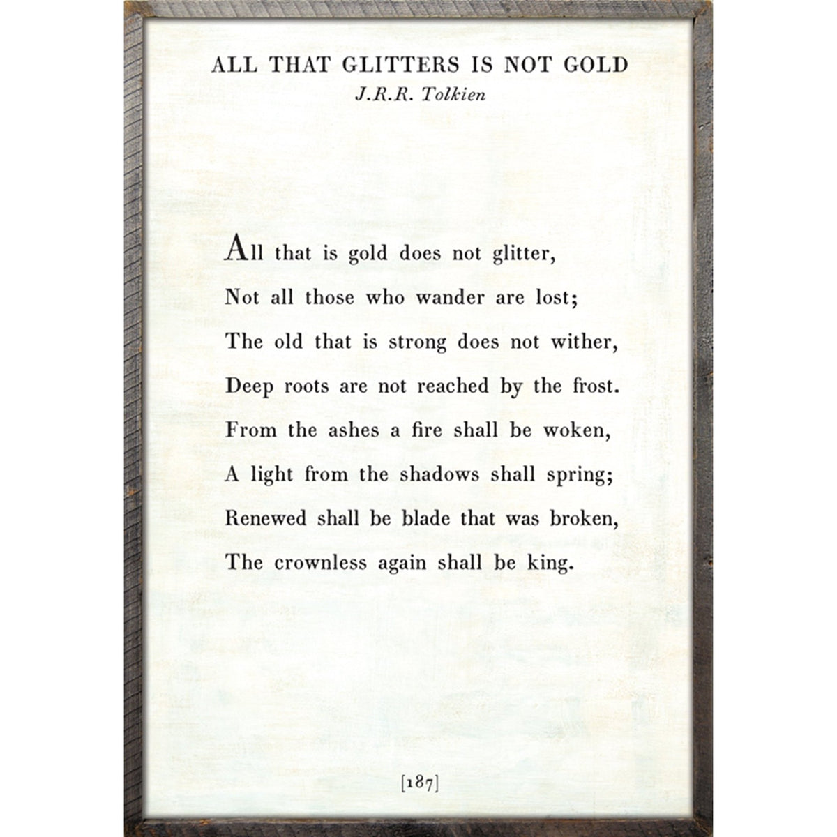 All that is gold does not glitter - Poetry Collection Art Print-Art Print-Jack and Jill Boutique