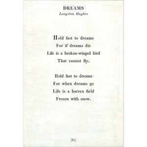 Dreams - Poetry Collection Art Print-Art Print-17" x 25"-White-Gallery Wrap-Jack and Jill Boutique