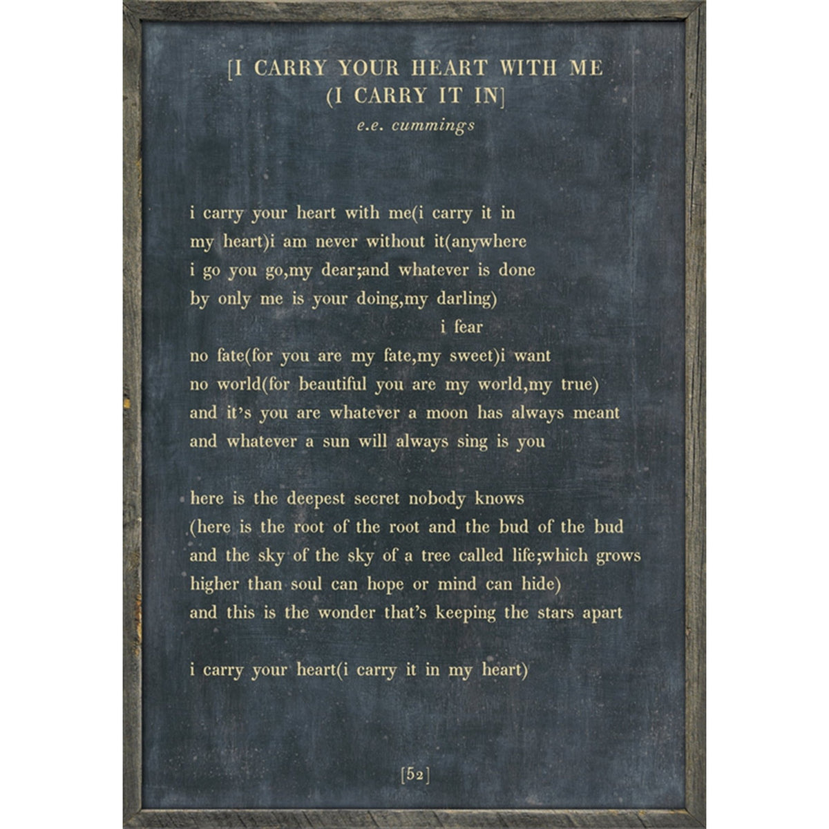 I Carry Your Heart - Poetry Collection Art Print-Art Print-Jack and Jill Boutique