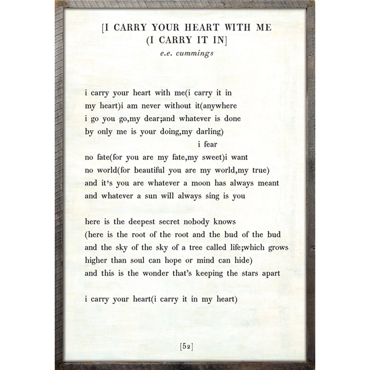 I Carry Your Heart - Poetry Collection Art Print-Art Print-Jack and Jill Boutique