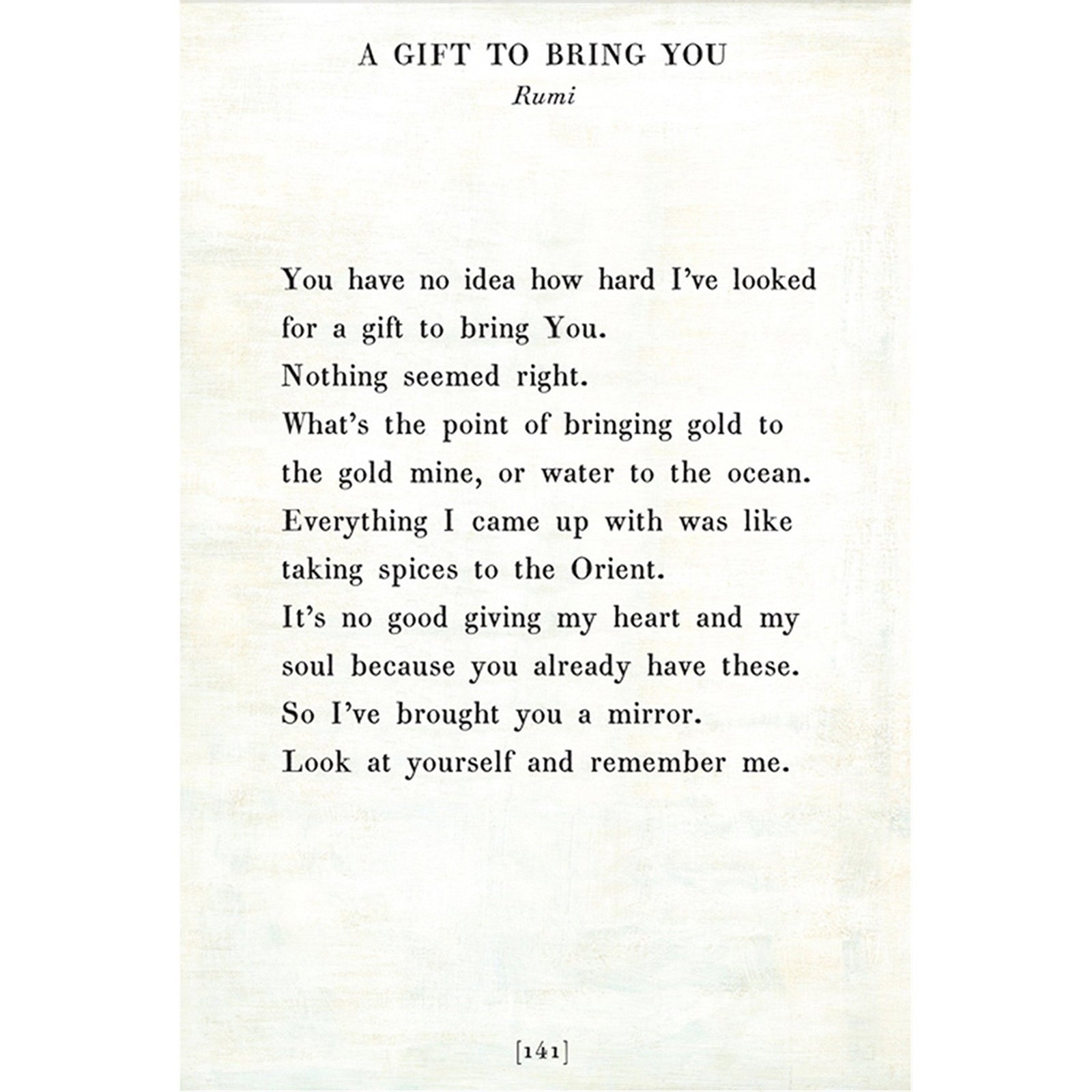 A Gift to Bring You - Poetry Collection Art Print-Art Print-17" x 25"-White-Gallery Wrap-Jack and Jill Boutique