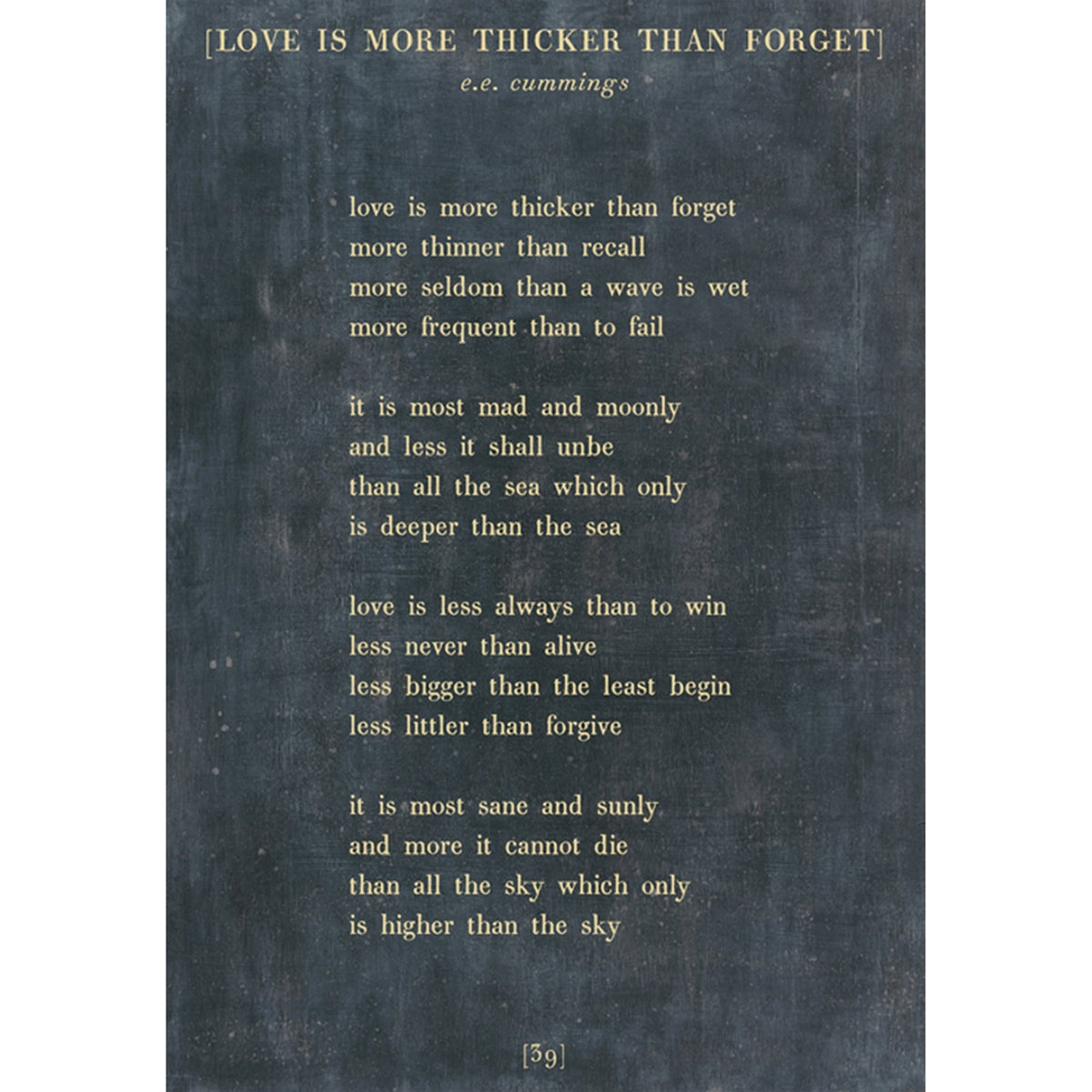 Love is More Thicker - Poetry Collection Art Print-Art Print-Jack and Jill Boutique