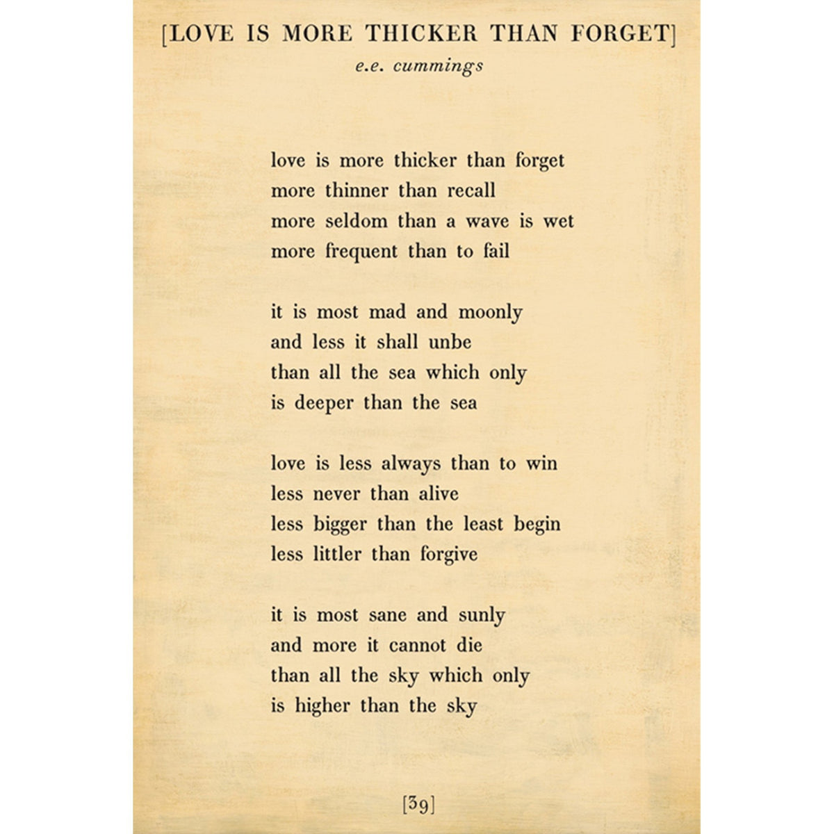 Love is More Thicker - Poetry Collection Art Print-Art Print-Jack and Jill Boutique