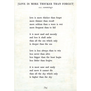 Love is More Thicker - Poetry Collection Art Print-Art Print-17" x 25"-White-Gallery Wrap-Jack and Jill Boutique