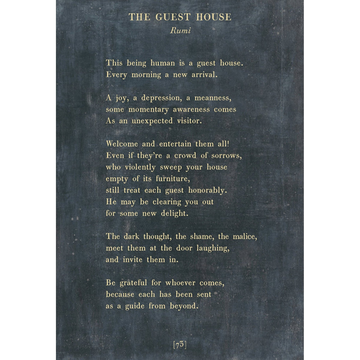 The Guest House - Poetry Collection Art Print-Art Print-Jack and Jill Boutique