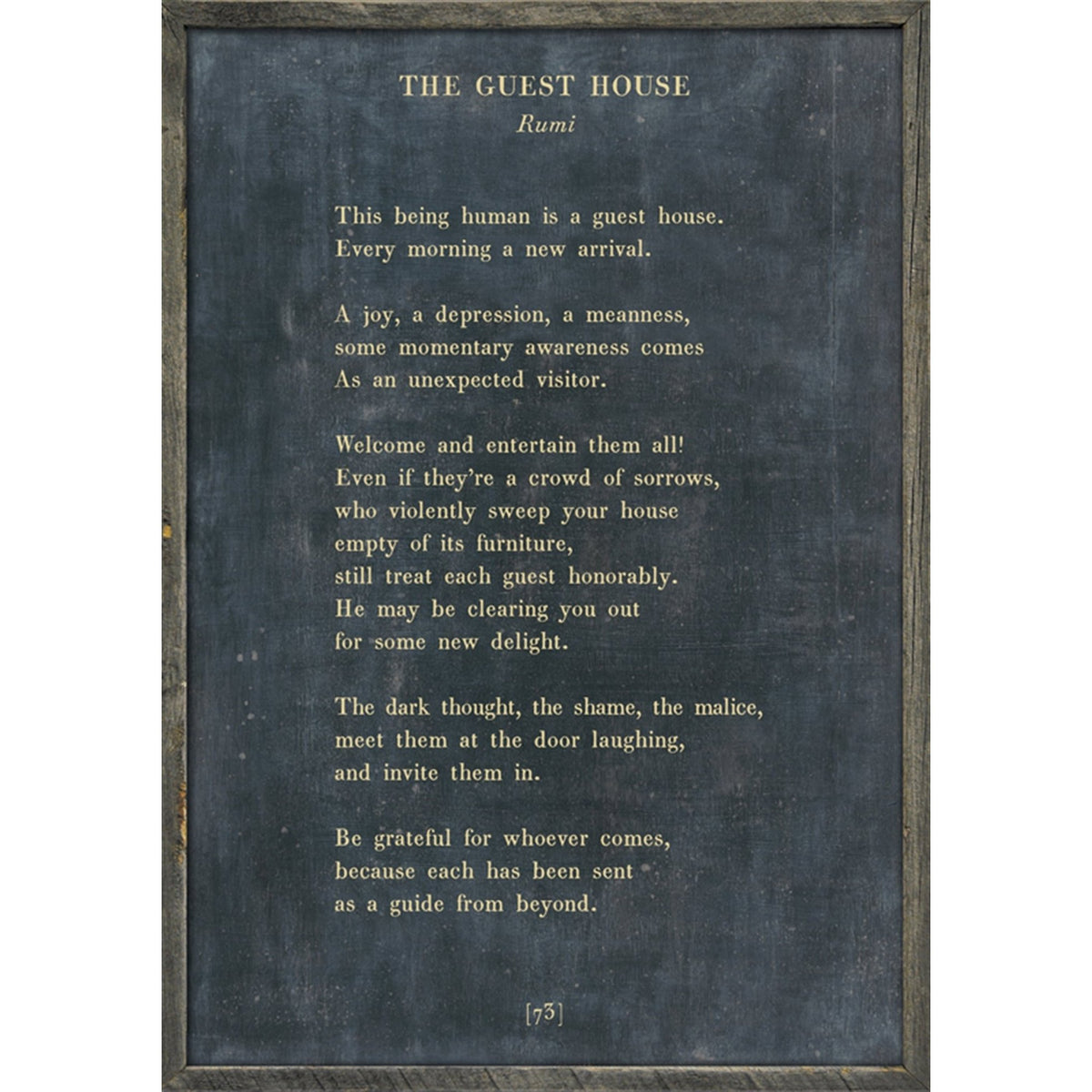 The Guest House - Poetry Collection Art Print-Art Print-Jack and Jill Boutique