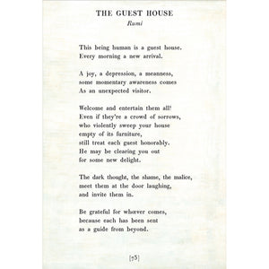 The Guest House - Poetry Collection Art Print-Art Print-17" x 25"-White-Gallery Wrap-Jack and Jill Boutique