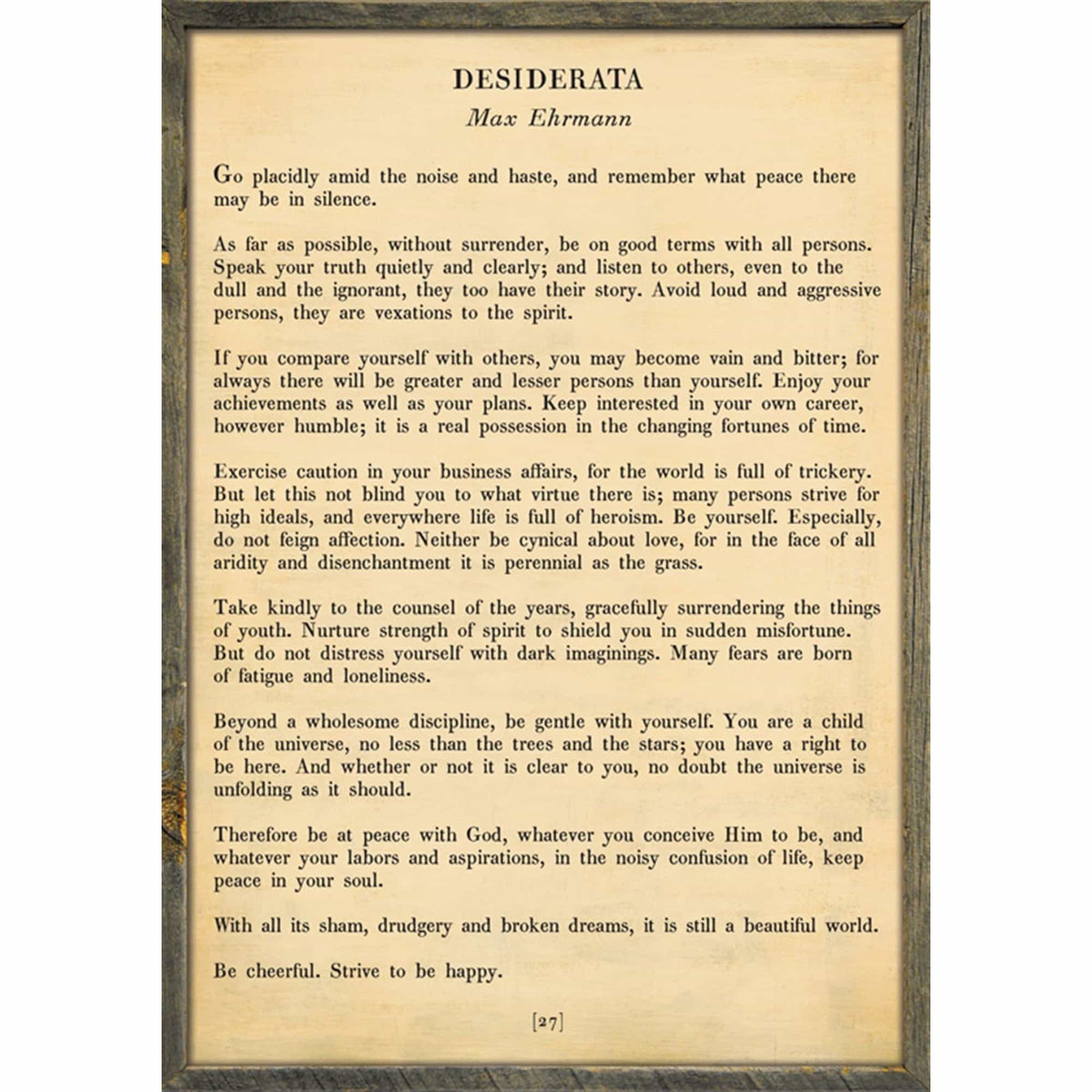 Desiderata - Poetry Collection Art Print-Art Print-Jack and Jill Boutique
