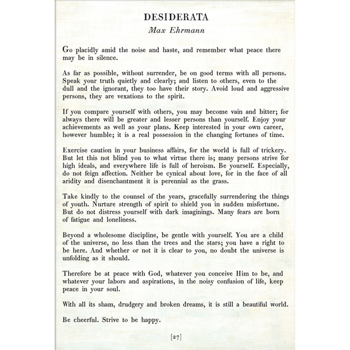 Desiderata - Poetry Collection Art Print-Art Print-Jack and Jill Boutique