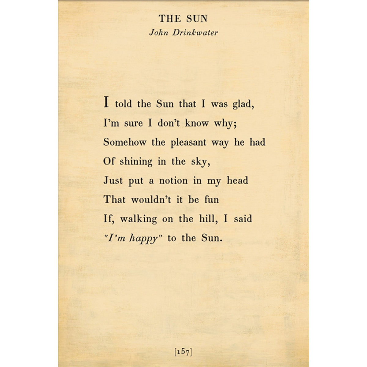 The Sun - Poetry Collection Art Print-Art Print-Jack and Jill Boutique