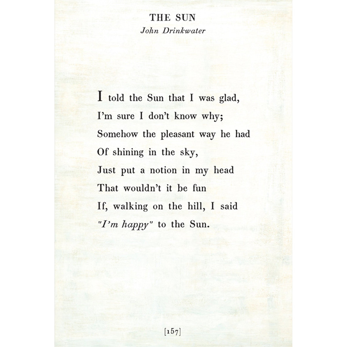 The Sun - Poetry Collection Art Print-Art Print-Jack and Jill Boutique