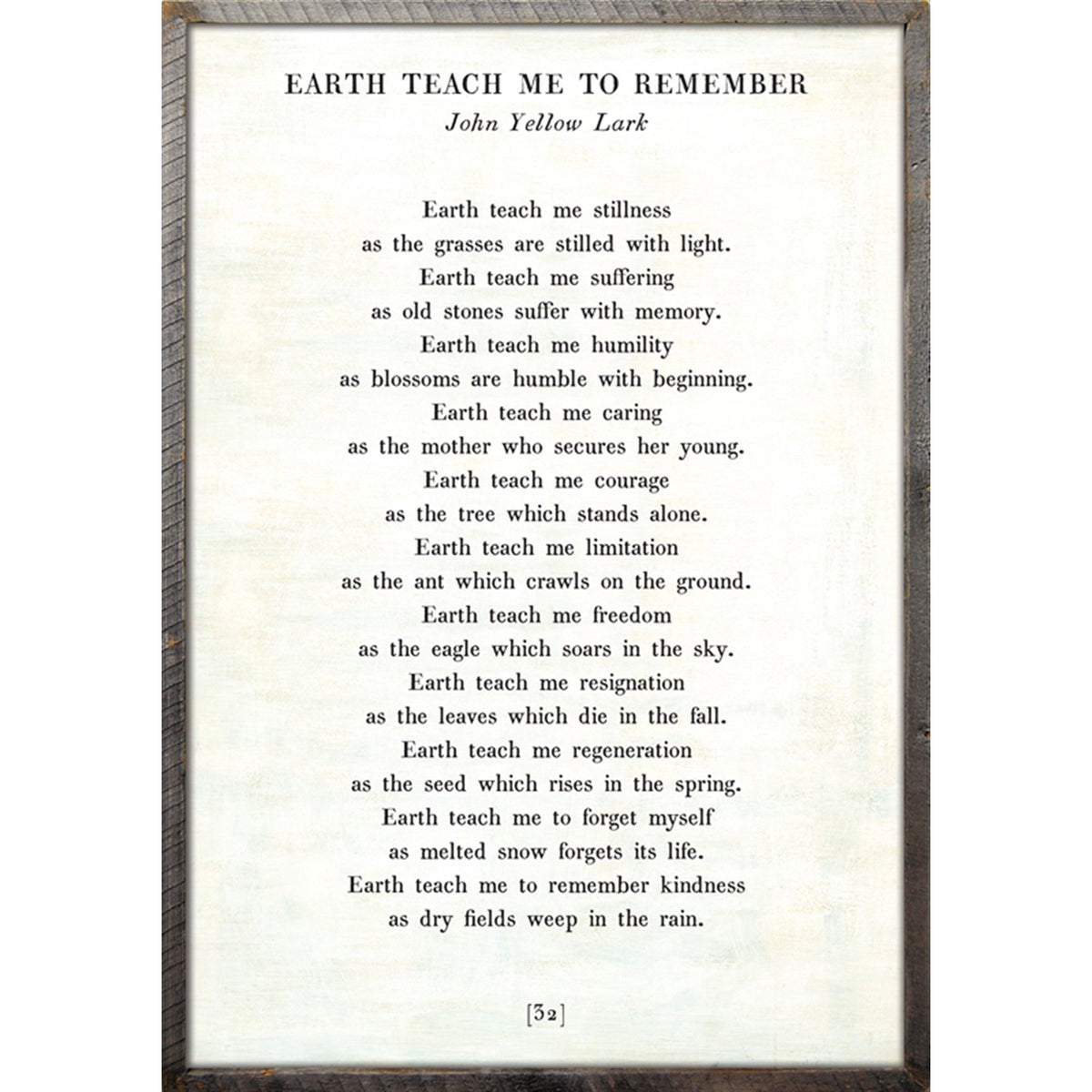 Earth Teach Me to Remember- Poetry Collection Art Print-Art Print-Jack and Jill Boutique