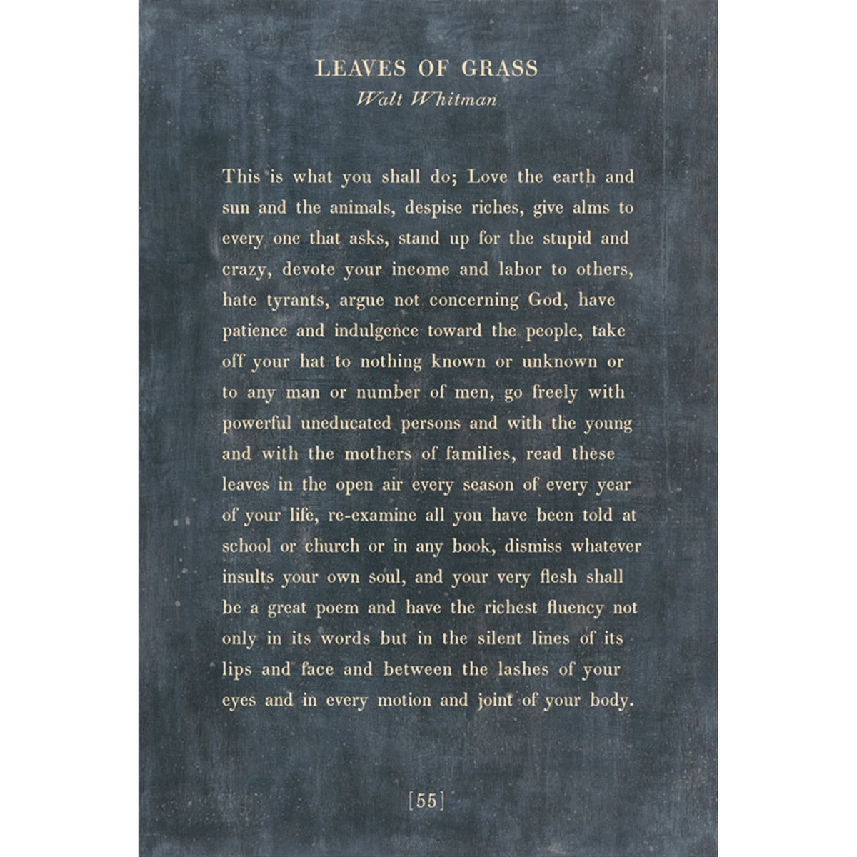 Leaves of Grass- Poetry Collection Art Print-Art Print-Jack and Jill Boutique