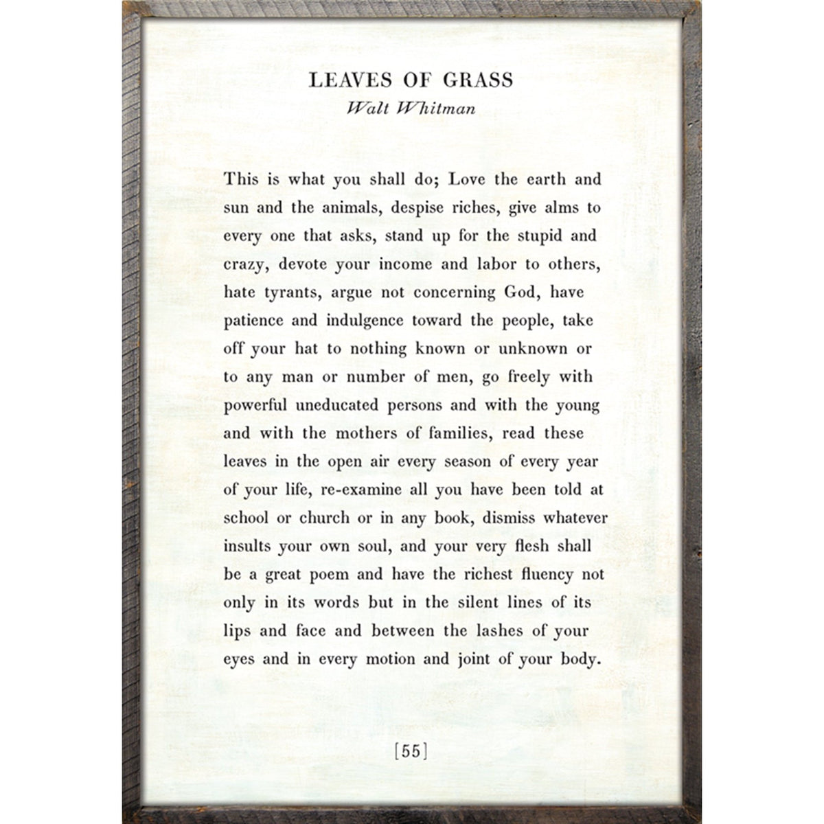 Leaves of Grass- Poetry Collection Art Print-Art Print-Jack and Jill Boutique