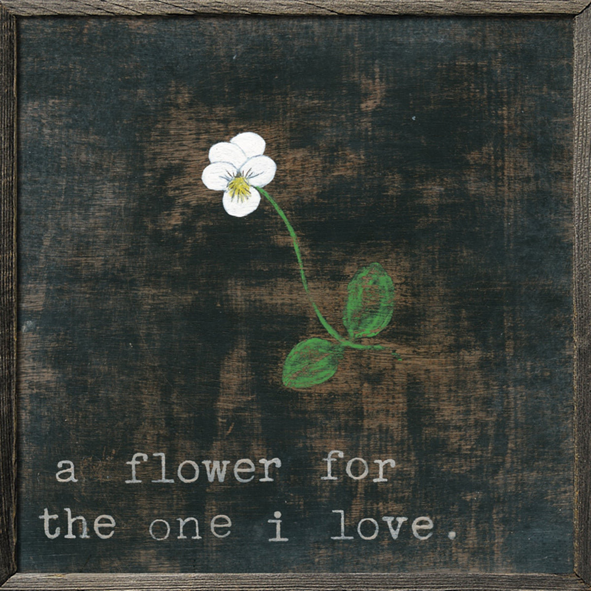Art Print - Little White Flower For The One I Love-Art Print-Jack and Jill Boutique