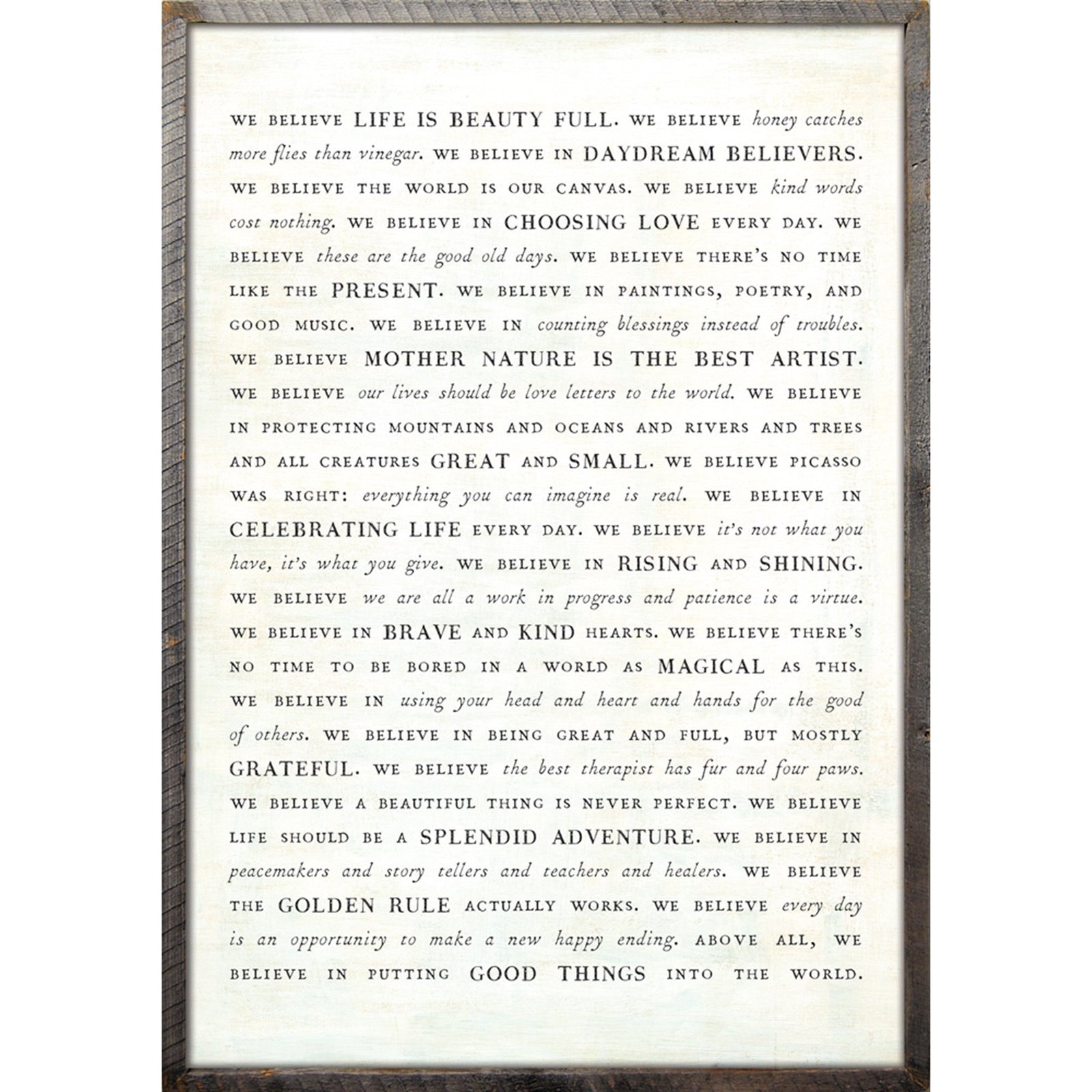 Manifesto - Book Collection Art Print-Art Print-17"x 25"-White-Grey Wood Frame-Jack and Jill Boutique