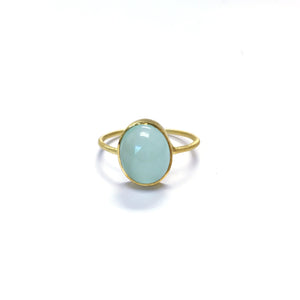 AQUA CHALCEDONY RING - SIZE 6-Jewelry-Jack and Jill Boutique