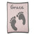 Baby Footprint & Name Personalized Stroller Blanket or Baby Blanket-Blankets-Jack and Jill Boutique