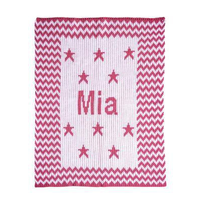 Chevron &amp; Stars Personalized Stroller Blanket or Baby Blanket-Blankets-Jack and Jill Boutique